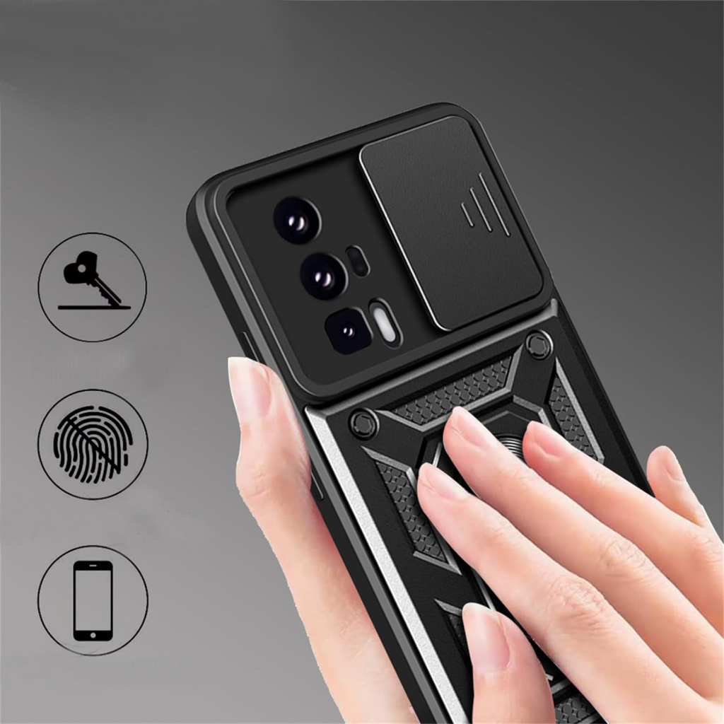 Чохол до мобільного телефона BeCover Military Poco F5 Pro Black (709997) - фото 4 Чохол до мобільного телефона BeCover Military Poco F5 Pro Black (709997) - фото 4