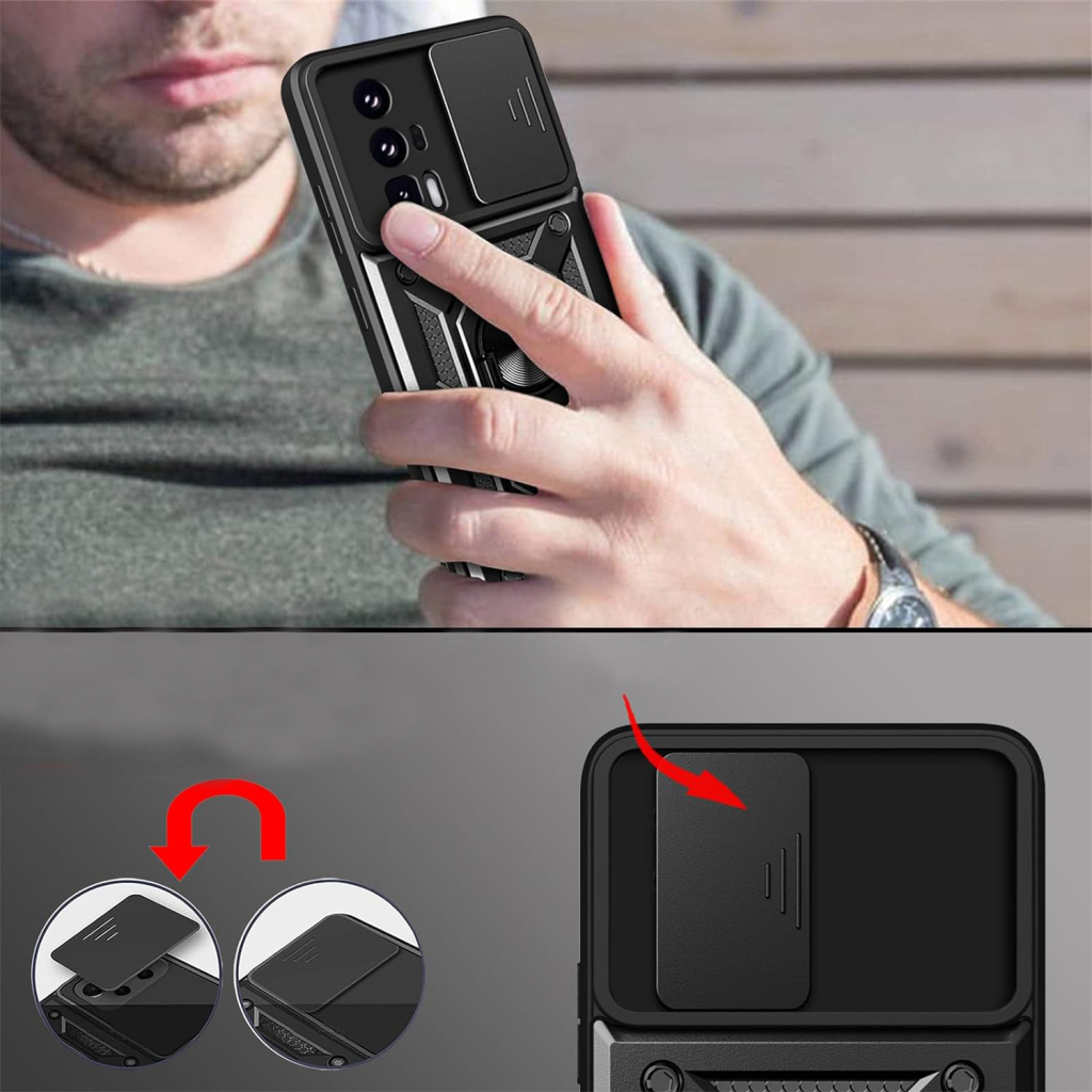 Чохол до мобільного телефона BeCover Military Poco F5 Pro Black (709997) - фото 5 Чохол до мобільного телефона BeCover Military Poco F5 Pro Black (709997) - фото 5