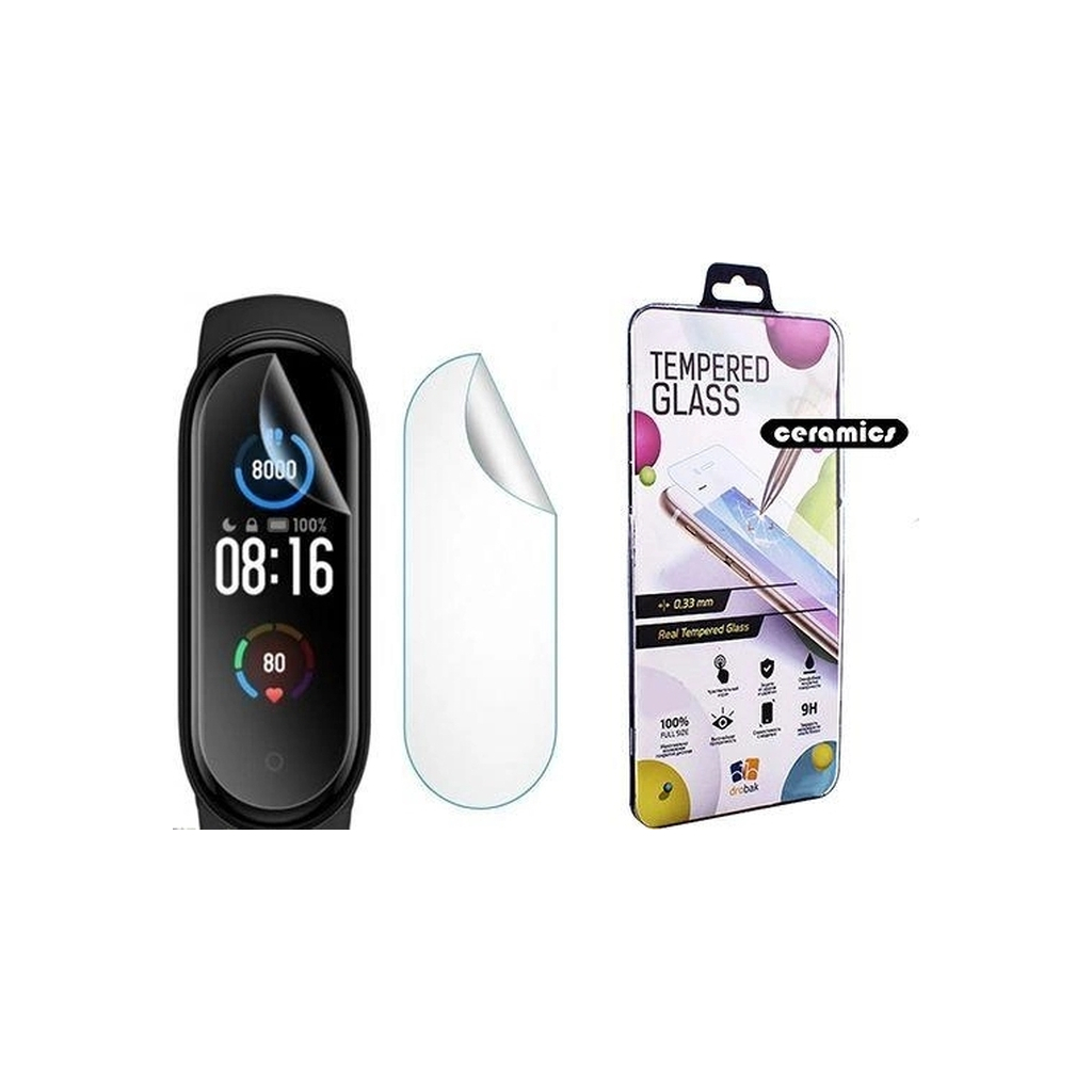 Плівка захисна Drobak Ceramics Xiaomi Mi Smart Band 6 2pcs (313135) - фото 1 Плівка захисна Drobak Ceramics Xiaomi Mi Smart Band 6 2pcs (313135) - фото 1
