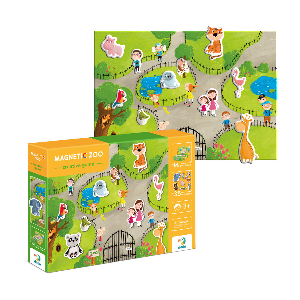 Навчальний набір DoDo Магнітна гра Зоопарк (200207) - фото 2 Навчальний набір DoDo Магнітна гра Зоопарк (200207) - фото 2