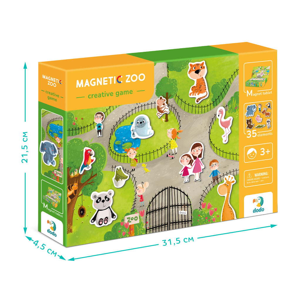 Навчальний набір DoDo Магнітна гра Зоопарк (200207) - фото 3 Навчальний набір DoDo Магнітна гра Зоопарк (200207) - фото 3