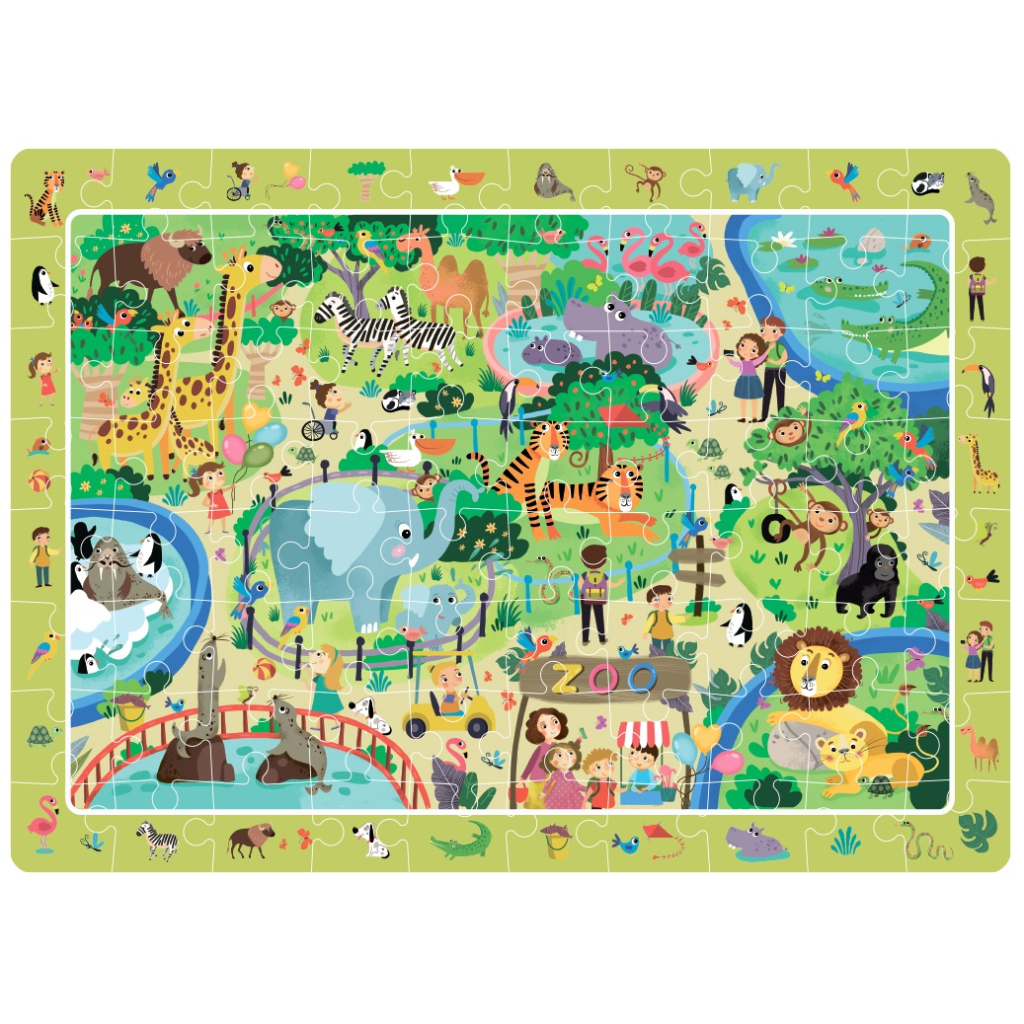 Пазл DoDo обсерваційний Зоопарк (300259) - фото 2 Пазл DoDo обсерваційний Зоопарк (300259) - фото 2