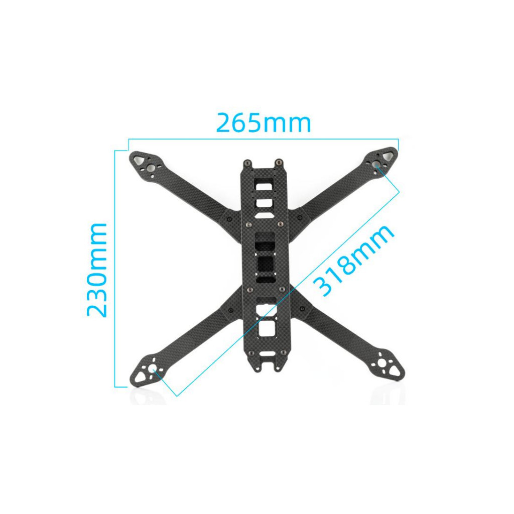 Рама для дрона Hobbyporter 7 дюймів (HP9915.0340) - фото 1 Рама для дрона Hobbyporter 7 дюймів (HP9915.0340) - фото 1