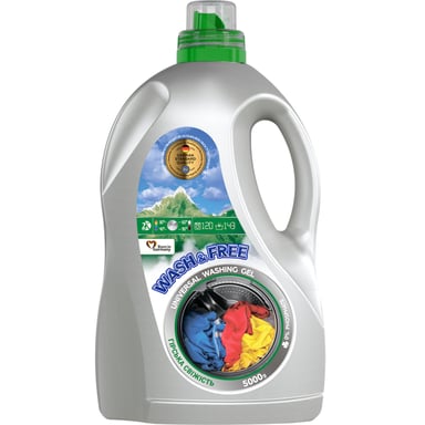 Гель для прання Wash&Free Гірська свіжість 5 кг (4262396142221) - фото 1