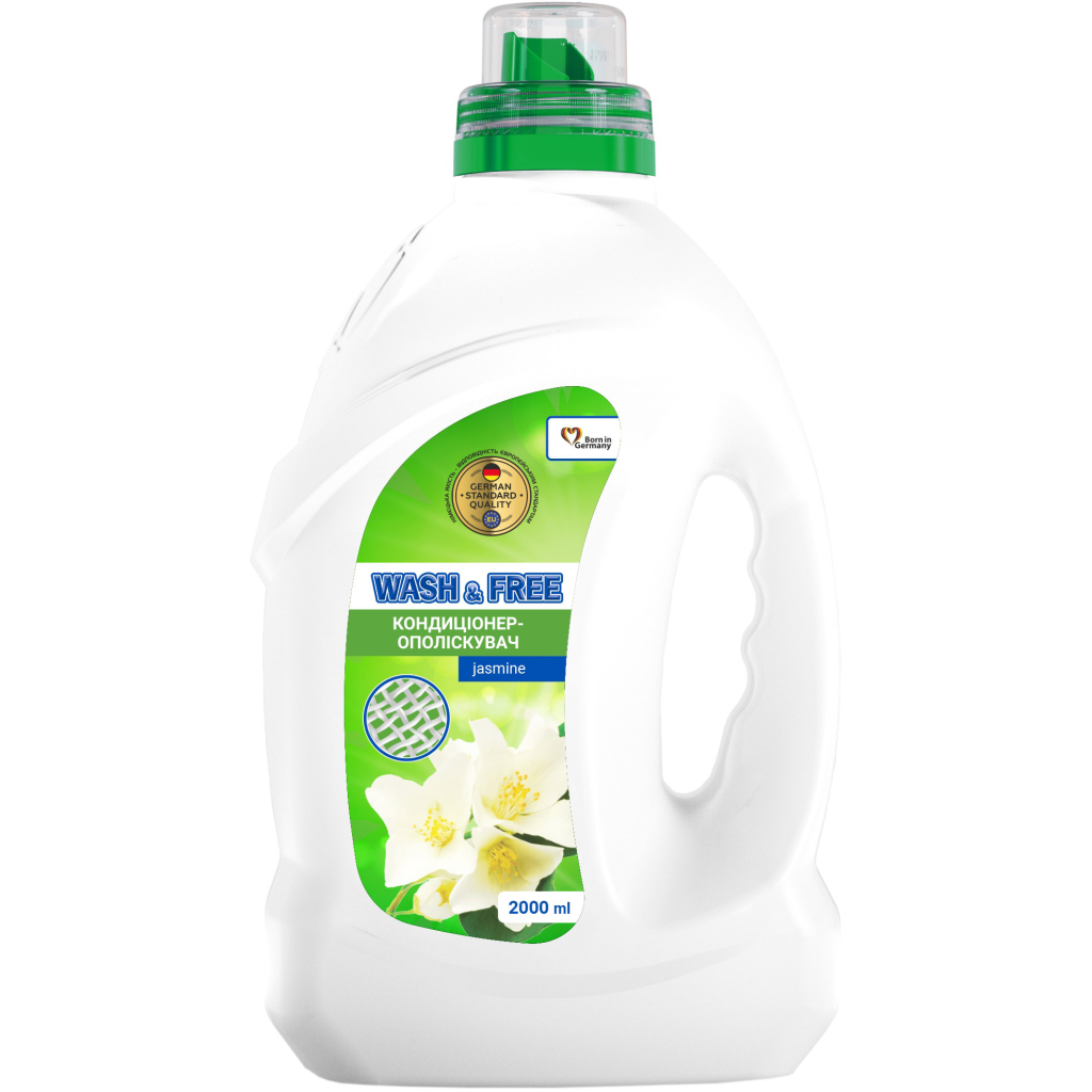 Кондиціонер для білизни Wash&Free Концентрований пом'якшувач тканин Жасмин 2 л (4262396143686) - фото 1 Кондиціонер для білизни Wash&Free Концентрований пом'якшувач тканин Жасмин 2 л (4262396143686) - фото 1