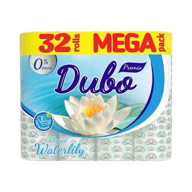 Туалетний папір Диво Premio Waterlily 3 шари 32 рулони (4820003837757) - фото 1