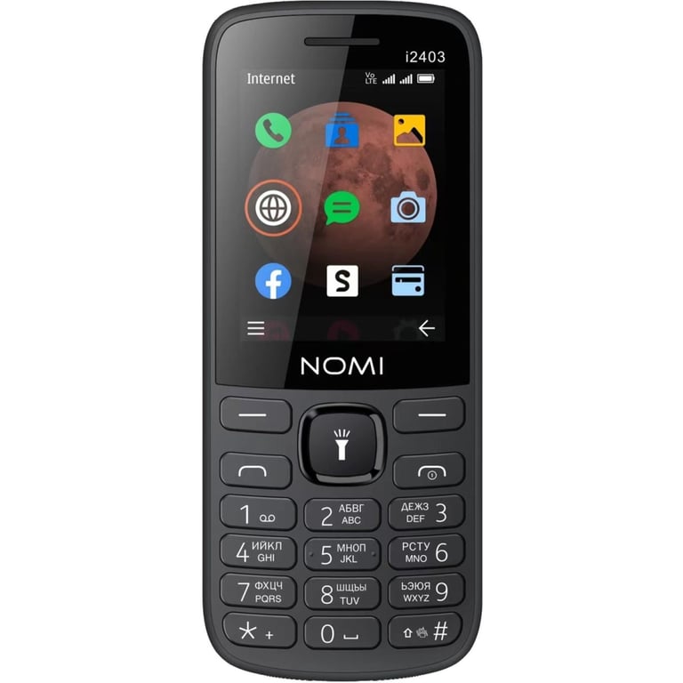 Мобільний телефон Nomi i2403 Black - фото 1