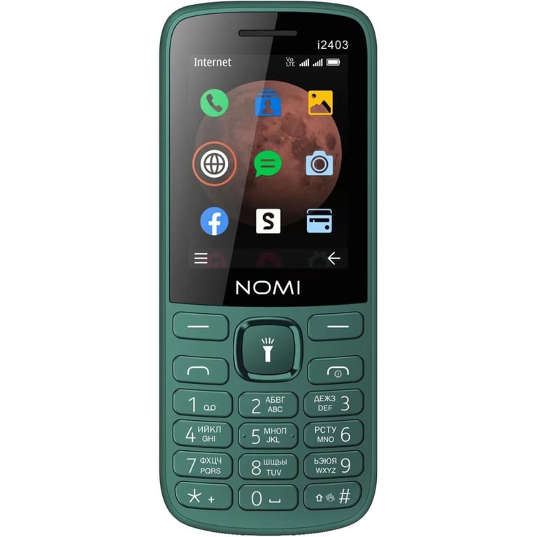 Мобільний телефон Nomi i2403 Dark Green — фото 1