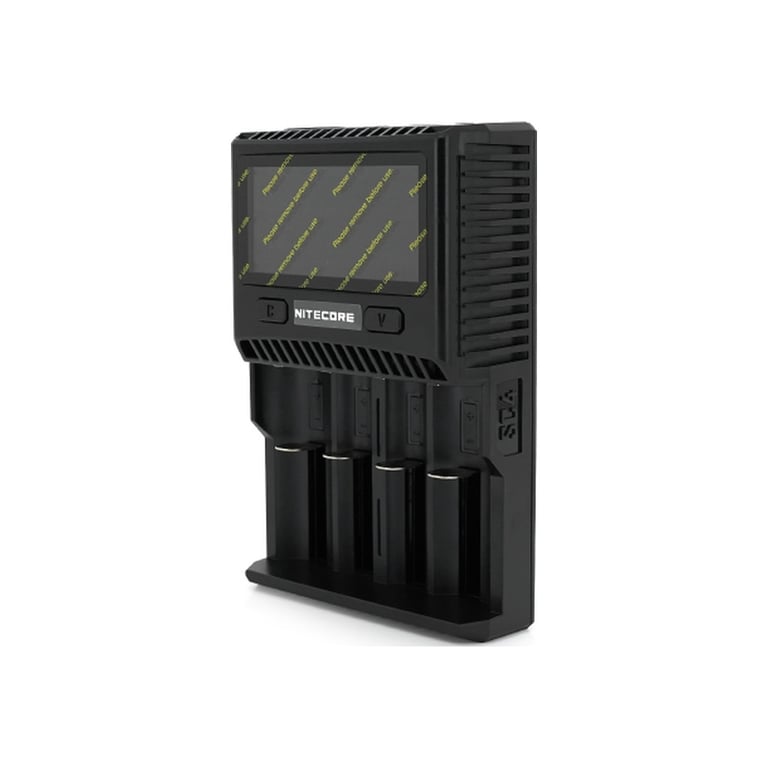 Зарядний пристрій для акумуляторів Nitecore SC4 (4 channels, LCD, Li-ion, Ni-MH, Ni-Cd, AA(R6), ААA(R03), AAAA, С(R14), 3A) (NITD4LCDSC4) - фото 1