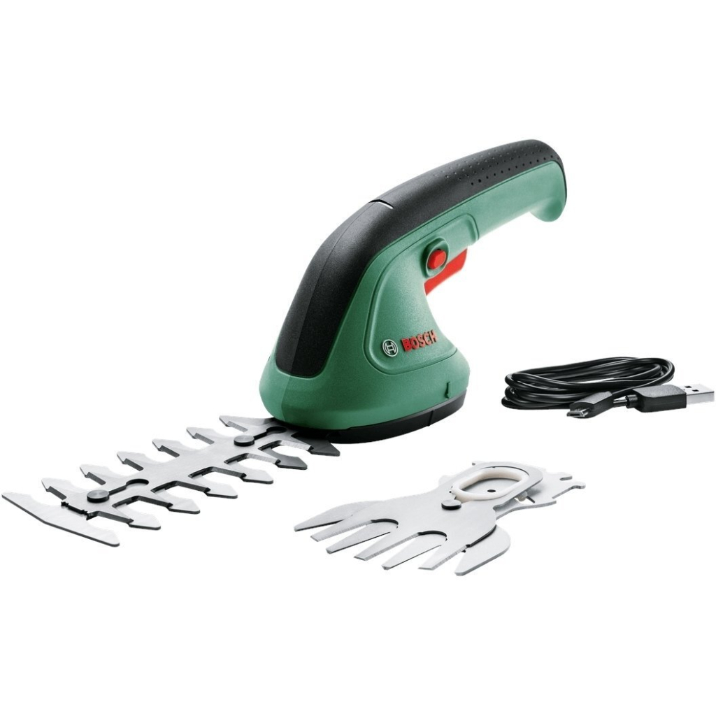 Кущоріз Bosch Bosch EasyShear, 3.6В, 1х1.5Аг, лезо 12см, крок різу 8мм (0.600.833.303) Кущоріз Bosch Bosch EasyShear, 3.6В, 1х1.5Аг, лезо 12см, крок різу 8мм (0.600.833.303)