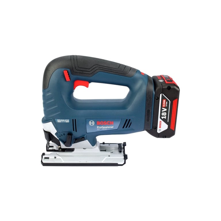Електролобзик Bosch GST 185-LI, 18В, 4Аг, 0-3500 об/хв, хід 26мм, кейс (0.601.5B3.023) - фото 6