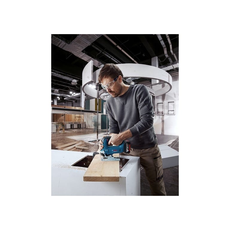 Електролобзик Bosch GST 185-LI, 18В, 4Аг, 0-3500 об/хв, хід 26мм, кейс (0.601.5B3.023) - фото 8