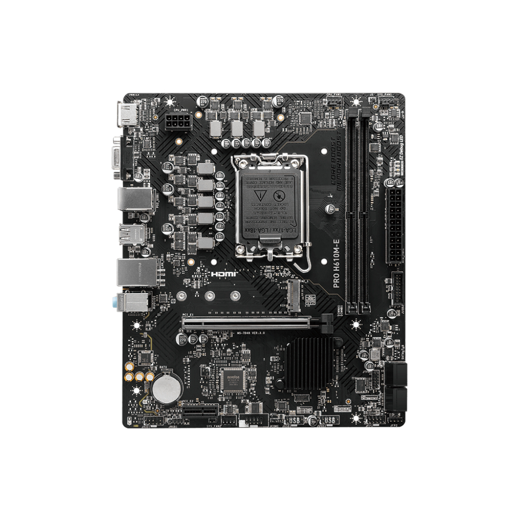 Материнська плата MSI PRO H610M-E - фото 1 Материнська плата MSI PRO H610M-E - фото 1