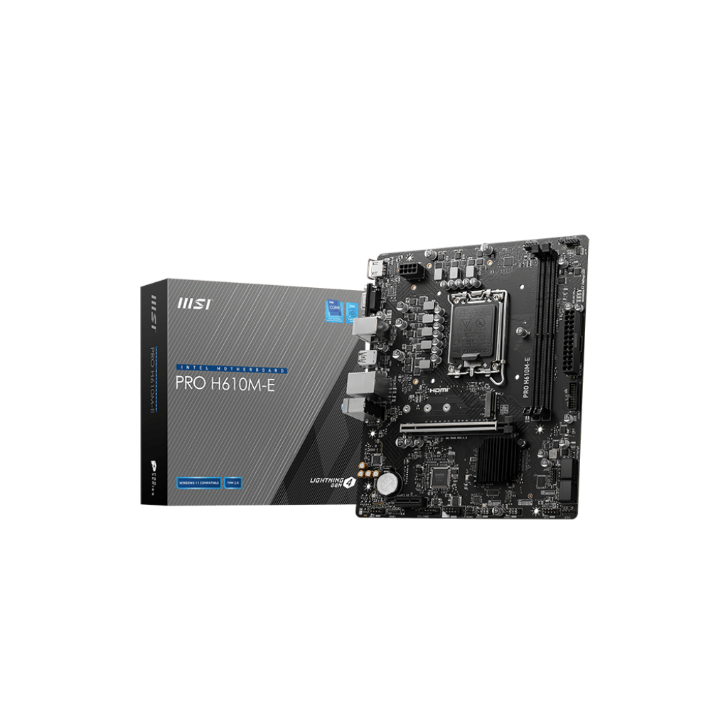 Материнська плата MSI PRO H610M-E - фото 2 Материнська плата MSI PRO H610M-E - фото 2