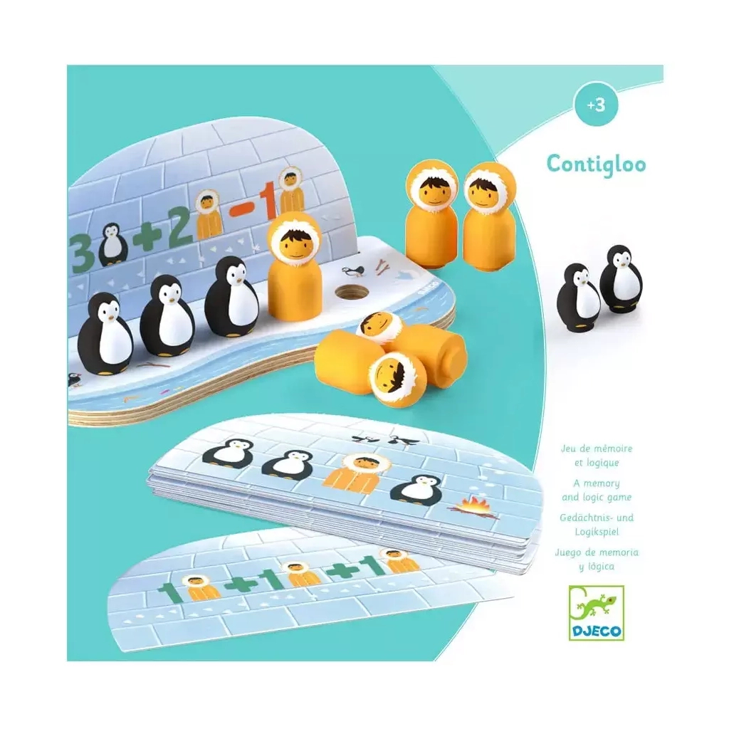 Настільна гра Djeco Рахуй з пінгвінами (DJ01612) - фото 2 Настільна гра Djeco Рахуй з пінгвінами (DJ01612) - фото 2