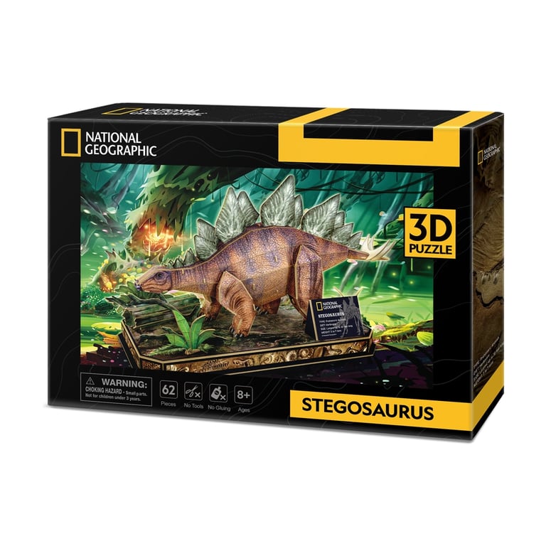 Пазл Cubic Fun 3D National Geographic Dino Стегозавр (DS1054h) - фото 1