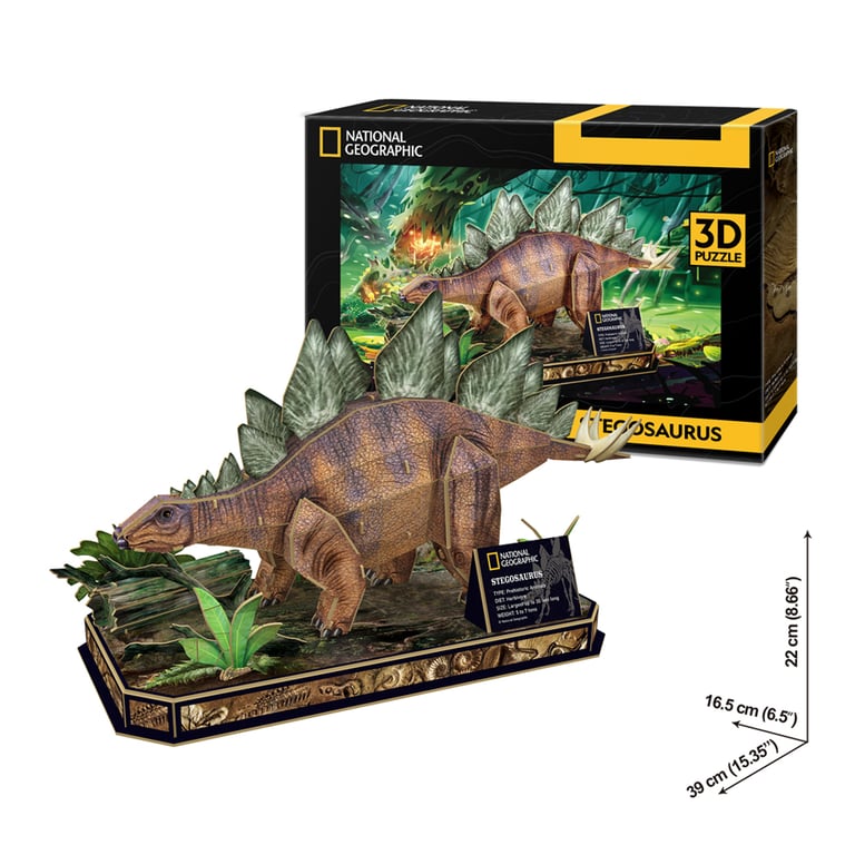 Пазл Cubic Fun 3D National Geographic Dino Стегозавр (DS1054h) - фото 5