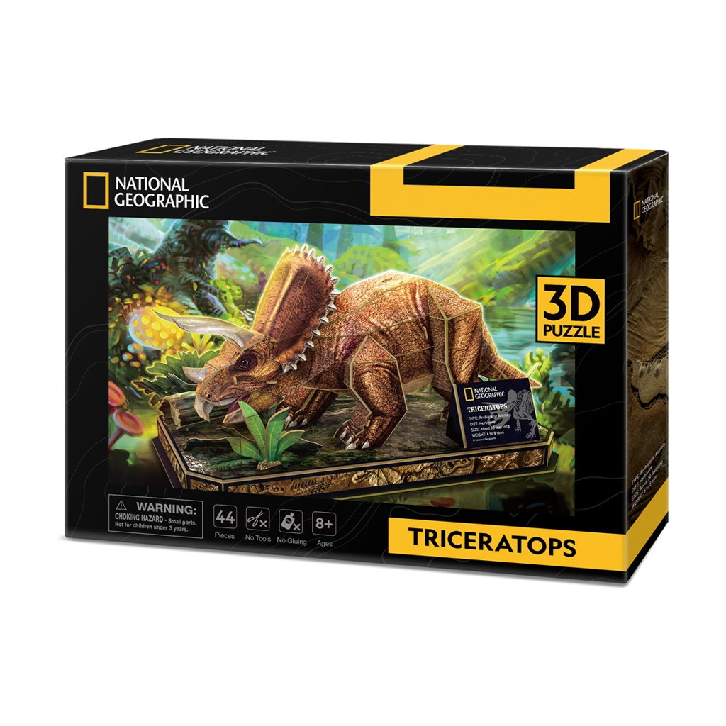 Пазл Cubic Fun 3D National Geographic Dino Трицератопс (DS1052h) Пазл Cubic Fun 3D National Geographic Dino Трицератопс (DS1052h)