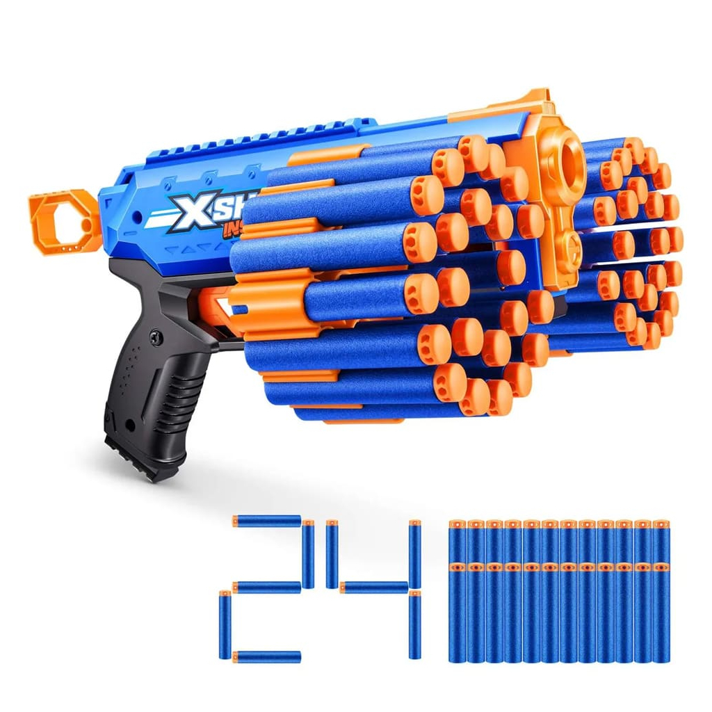 Іграшкова зброя Zuru X-Shot Швидкострільний бластер Insanity-Manic (24 патронів) (36603R) Іграшкова зброя Zuru X-Shot Швидкострільний бластер Insanity-Manic (24 патронів) (36603R)