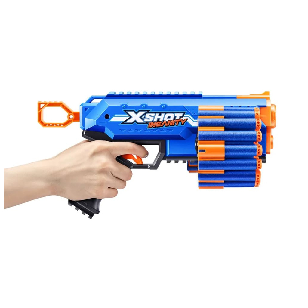 Іграшкова зброя Zuru X-Shot Швидкострільний бластер Insanity-Manic (24 патронів) (36603R) - фото 8 Іграшкова зброя Zuru X-Shot Швидкострільний бластер Insanity-Manic (24 патронів) (36603R) - фото 8