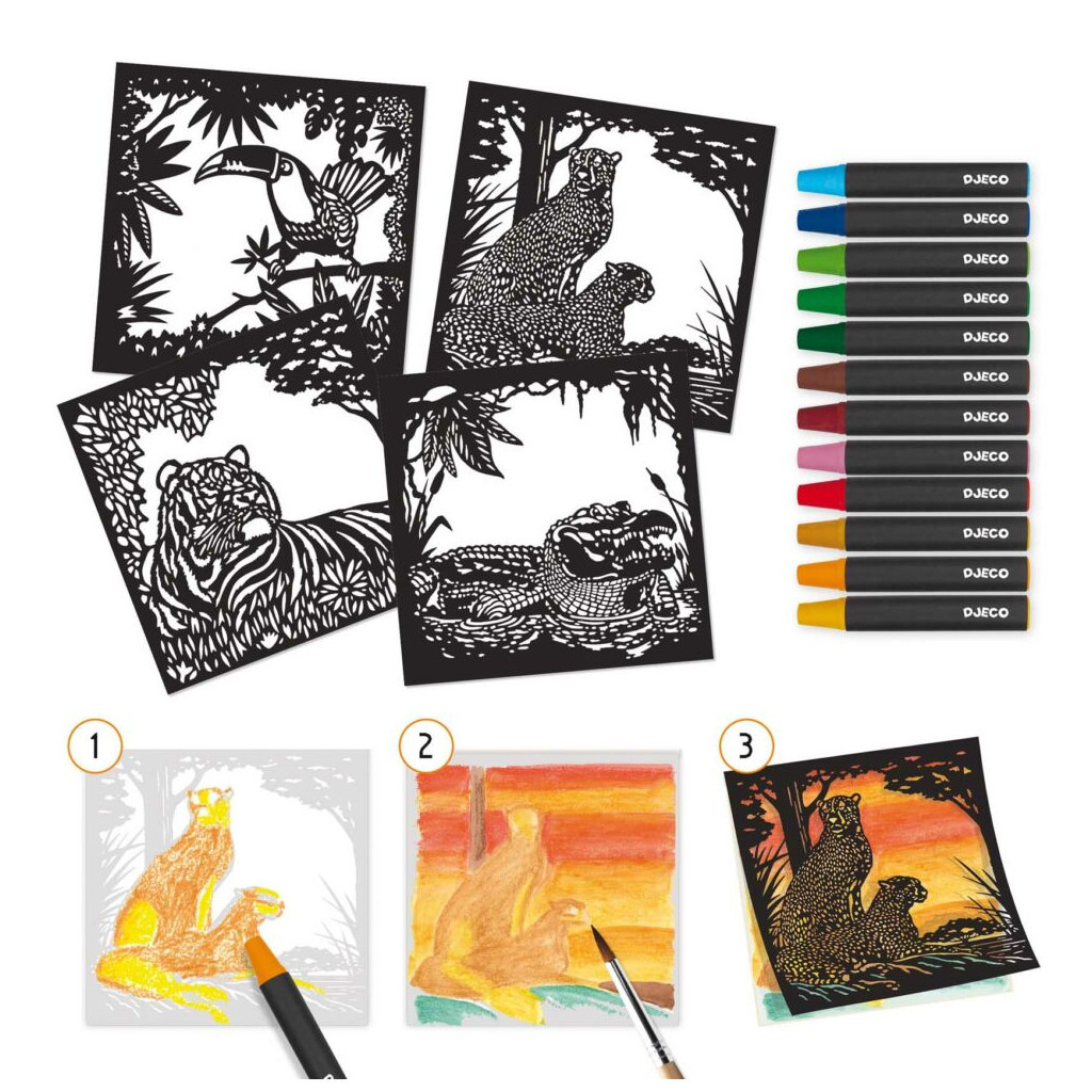 Набір для творчості Djeco Против світла (DJ09348) - фото 2 Набір для творчості Djeco Против світла (DJ09348) - фото 2