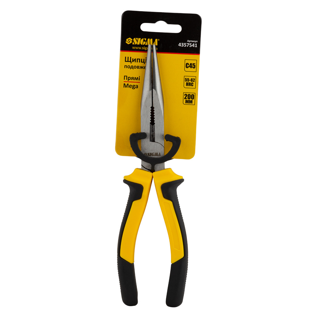 Плоскогубці Sigma довгогубці прямі 200мм Standard (4357541) (4357541) - фото 3 Плоскогубці Sigma довгогубці прямі 200мм Standard (4357541) (4357541) - фото 3