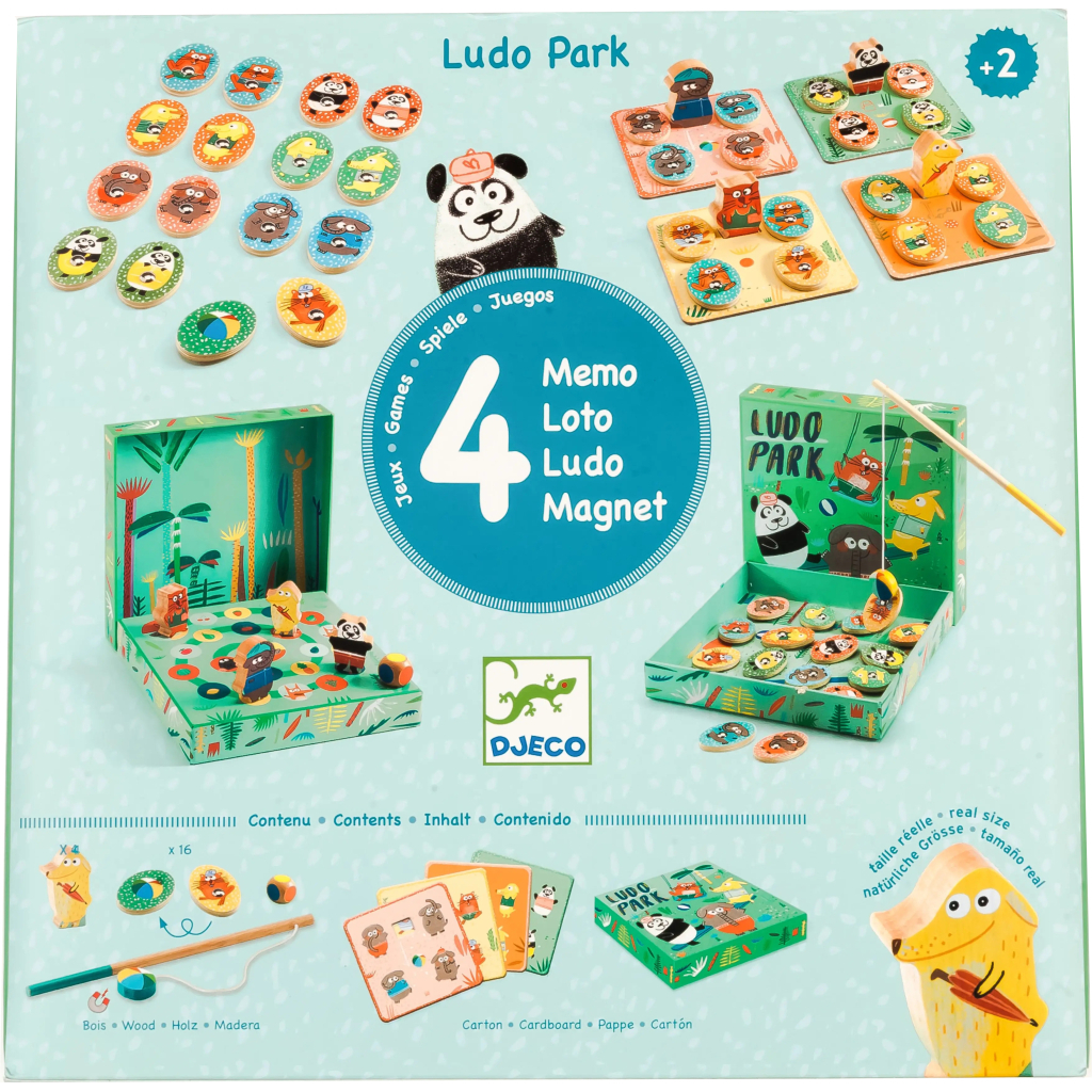 Настільна гра Djeco Набір ігор 4 в 1 Лудопарк (DJ01698) Настільна гра Djeco Набір ігор 4 в 1 Лудопарк (DJ01698)