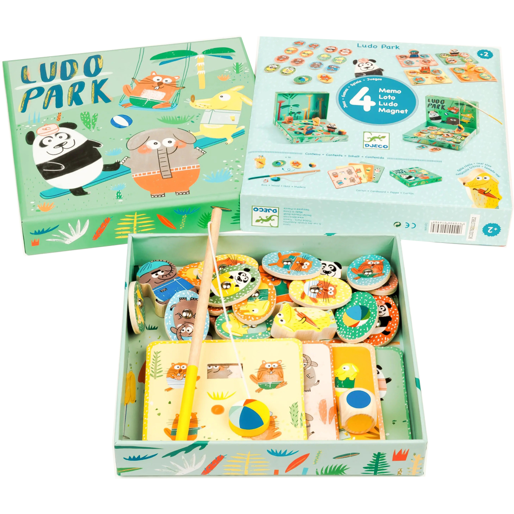 Настільна гра Djeco Набір ігор 4 в 1 Лудопарк (DJ01698) - фото 3 Настільна гра Djeco Набір ігор 4 в 1 Лудопарк (DJ01698) - фото 3