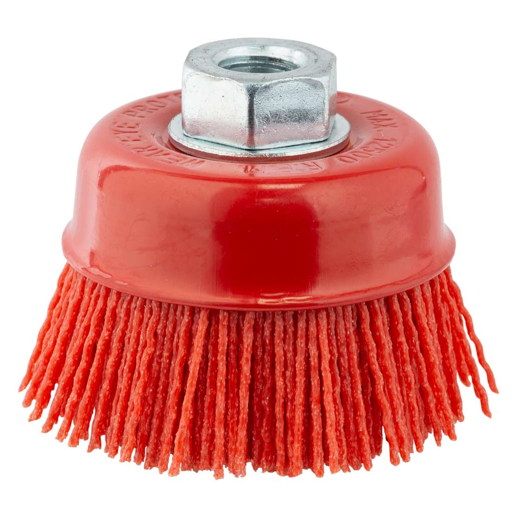 Щітка для електроінструменту Sigma дротяна чашеподібна 75мм М14x2мм нейлонова 9014471 (9014471)