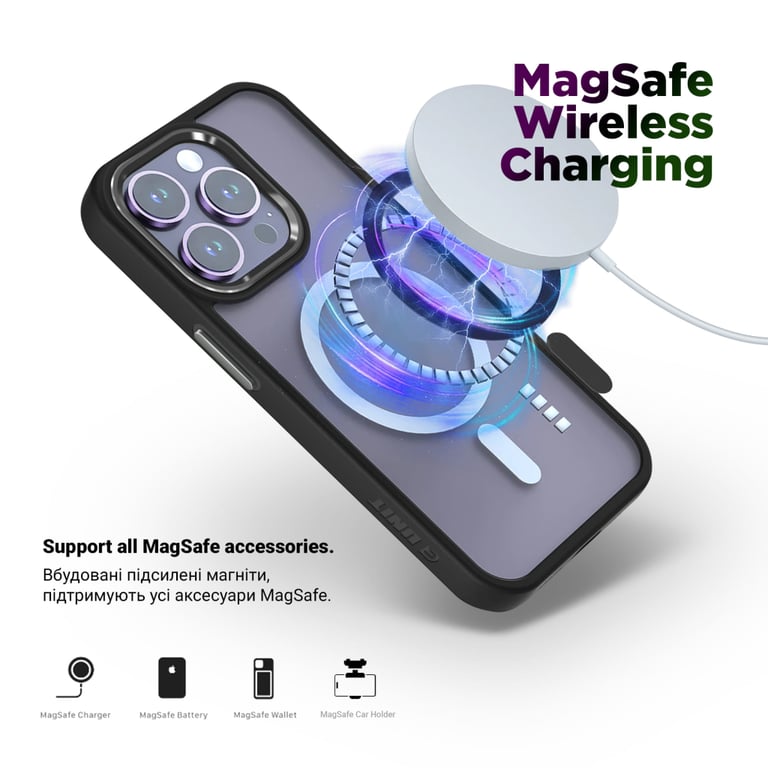 Чохол до мобільного телефона Armorstandart Unit MagSafe Apple iPhone 15 Pro Black (ARM69353) - фото 3