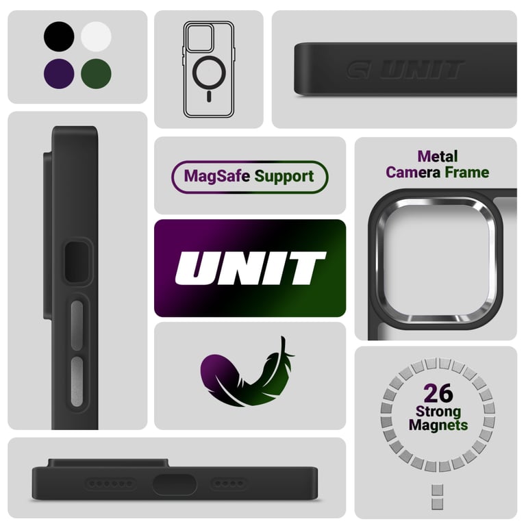 Чохол до мобільного телефона Armorstandart Unit MagSafe Apple iPhone 15 Pro Black (ARM69353) - фото 5