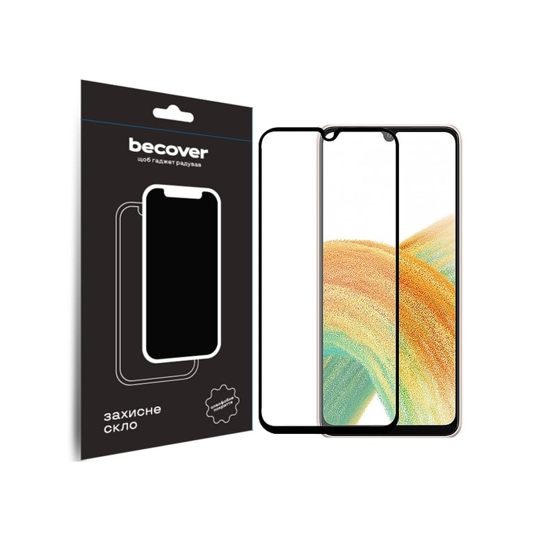 Скло захисне BeCover ZTE Blade A33Plus Black (710173) - фото 1