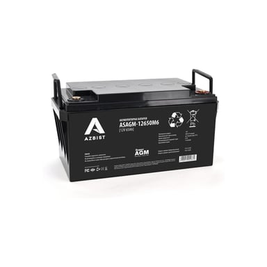 Батарея до ДБЖ AZBIST 12V 65 Ah Super AGM (ASAGM-12650M6) - фото 1