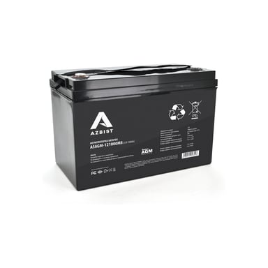 Батарея до ДБЖ AZBIST 12V 100 Ah Super AGM (ASAGM-121000M8) - фото 1