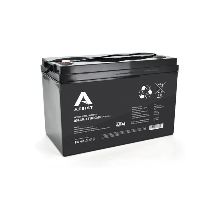 Батарея до ДБЖ AZBIST 12V 100 Ah Super AGM (ASAGM-121000M8)