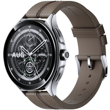 Смарт-годинник Xiaomi Watch 2 Pro Bluetooth Silver Case with Brown Leather Strap (1006733) - фото 1