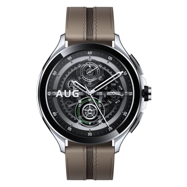 Смарт-годинник Xiaomi Watch 2 Pro Bluetooth Silver Case with Brown Leather Strap (1006733) - фото 2