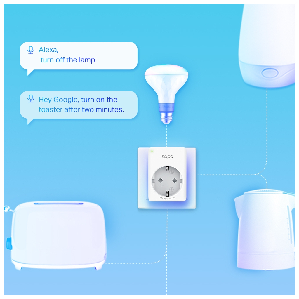 Розумна розетка TP-Link Tapo P110 (2-pack) (Tapo P110(2-pack)) - фото 6 Розумна розетка TP-Link Tapo P110 (2-pack) (Tapo P110(2-pack)) - фото 6