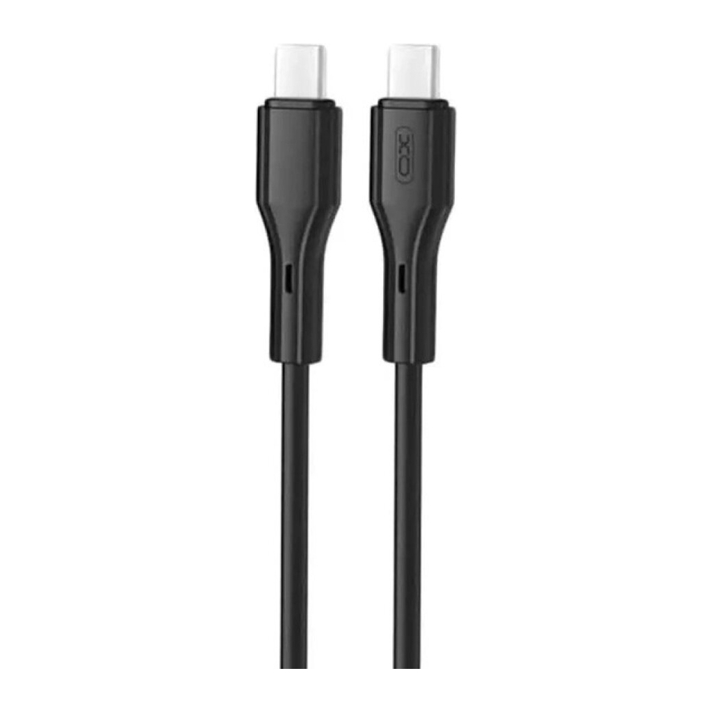 Дата кабель USB-C to USB-C 1.0m NB-Q231B 60W Black XO (NB-Q231B-BK) - фото 1