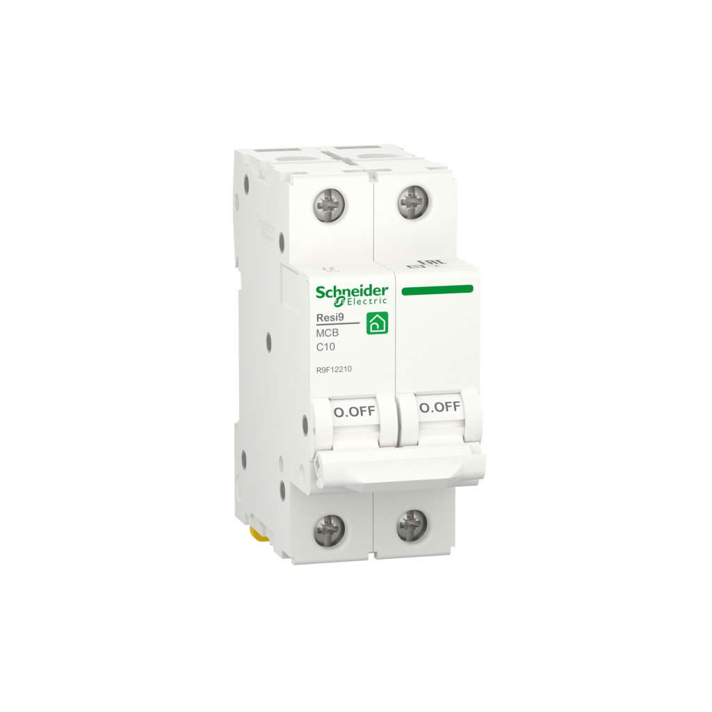 Автоматичний вимикач Schneider Electric RESI9 6kA 2P 10A C (R9F12210) - фото 1 Автоматичний вимикач Schneider Electric RESI9 6kA 2P 10A C (R9F12210) - фото 1