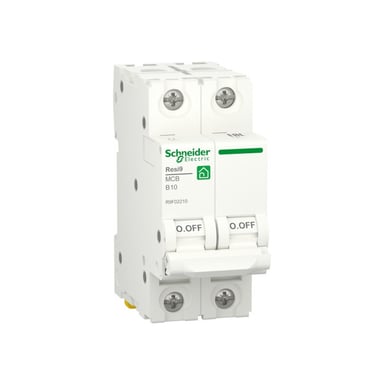 Автоматичний вимикач Schneider Electric RESI9 6kA 2P 10A В (R9F02210) - фото 1
