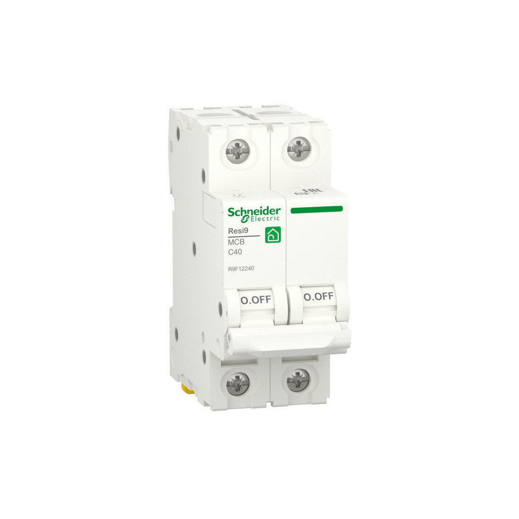 Автоматичний вимикач Schneider Electric RESI9 6kA 2P 40A C (R9F12240) Автоматичний вимикач Schneider Electric RESI9 6kA 2P 40A C (R9F12240)