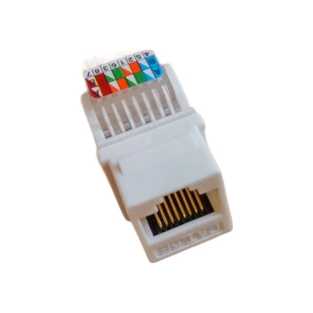 Модуль Keystone RJ45 UTP кат. 5е, Slim, безінструментальний Kingda (KD-KJ2047UC5E) - фото 1