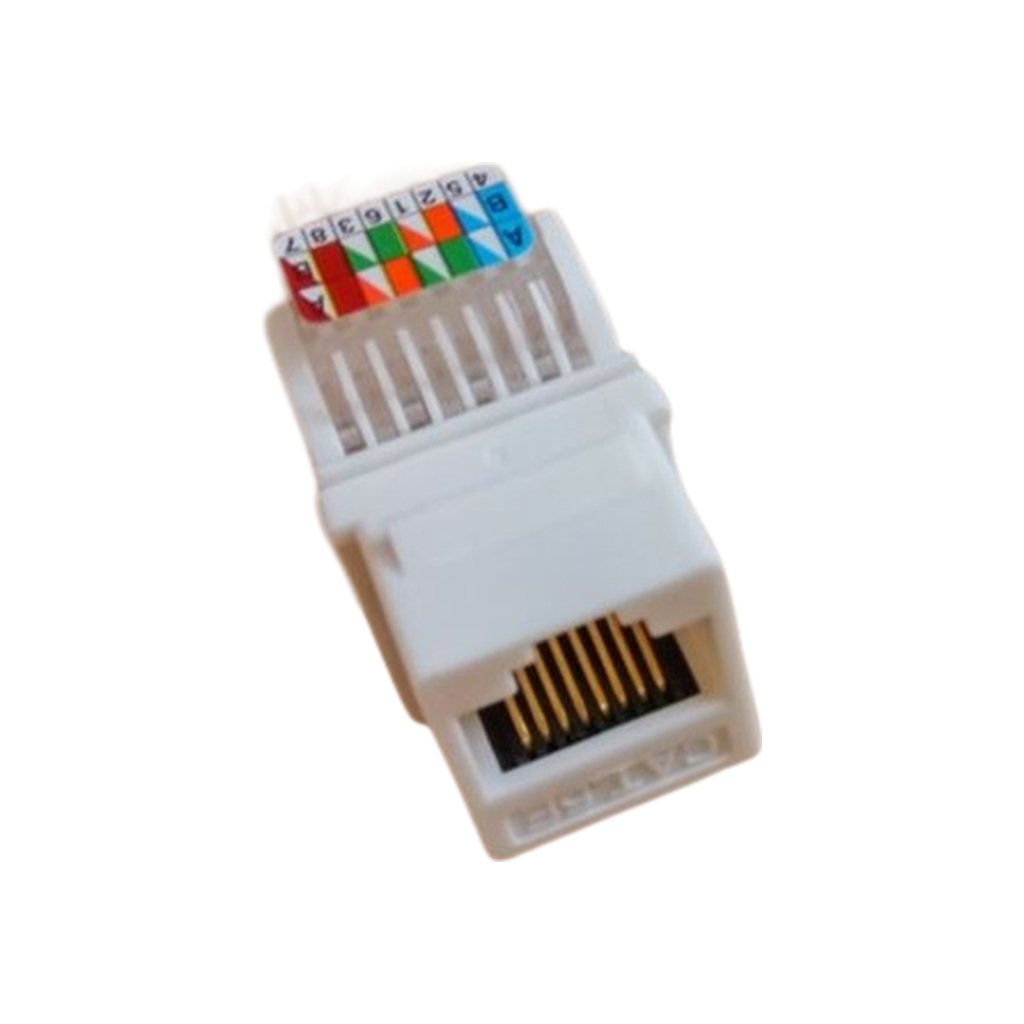 Модуль Keystone RJ45 UTP кат. 6, Slim, безінструментальний Kingda (KD-KJ2047UC6) - фото 1