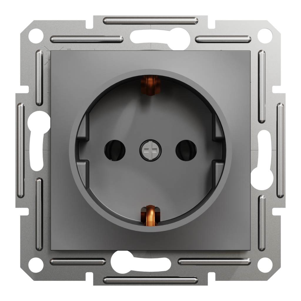 Розетка Schneider Electric ASFORA  антрацит (EPH2900171)