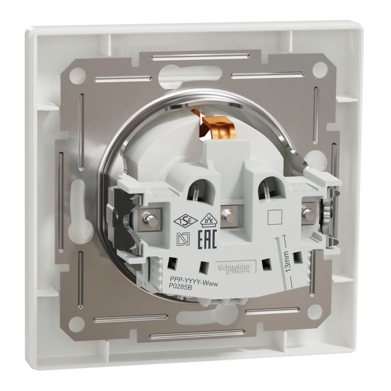 Розетка Schneider Electric ASFORA зі штор. біла (EPH2900221) - фото 7