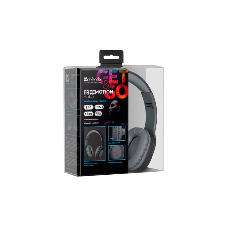 Навушники Defender FreeMotion B565 Bluetooth Gray (63565) - фото 7