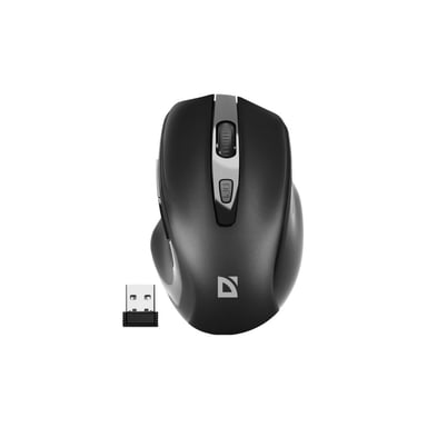 Мишка Defender Prime MB-053 Silent Wireless Black (52053) - фото 1