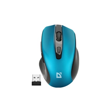 Мишка Defender Prime MB-053 Silent Wireless Turquoise (52054) - фото 1
