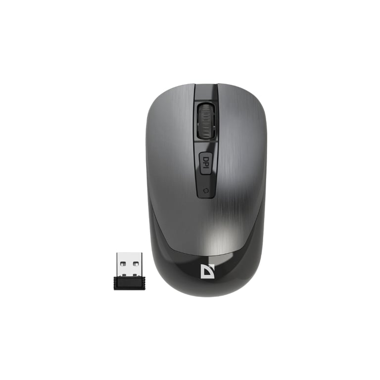 Мишка Defender Wave MM-995 Silent Wireless Grey (52993) - фото 1